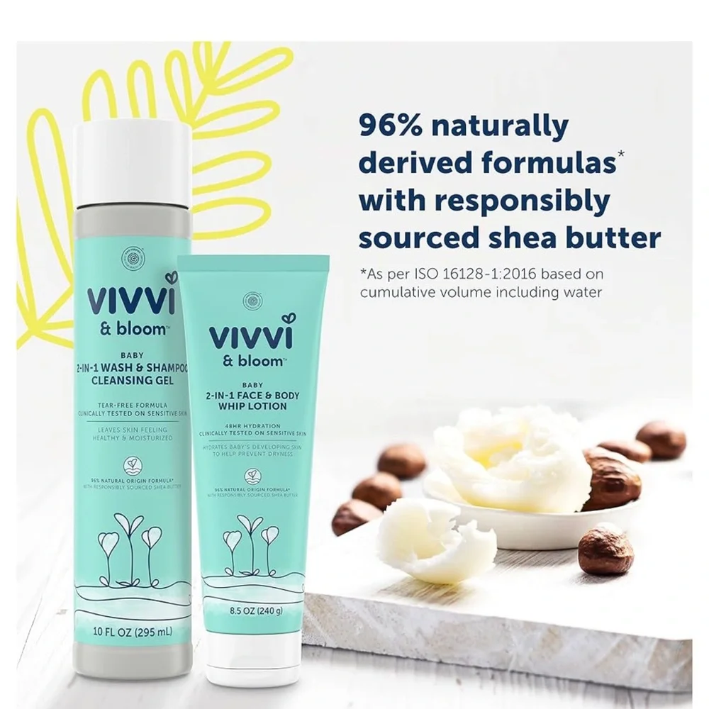 🍦HOST PICK🍦👶🏻👶🏽👶🏾Vivvi & Bloom Baby 2-in-1 face & body whip lotion sealed tube